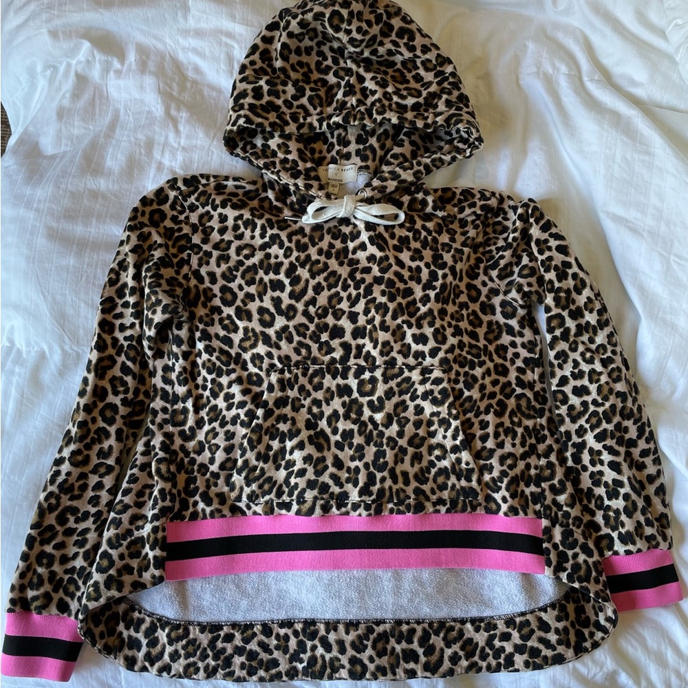 Veronica Beard x Bandier Leopard Print Hoodie